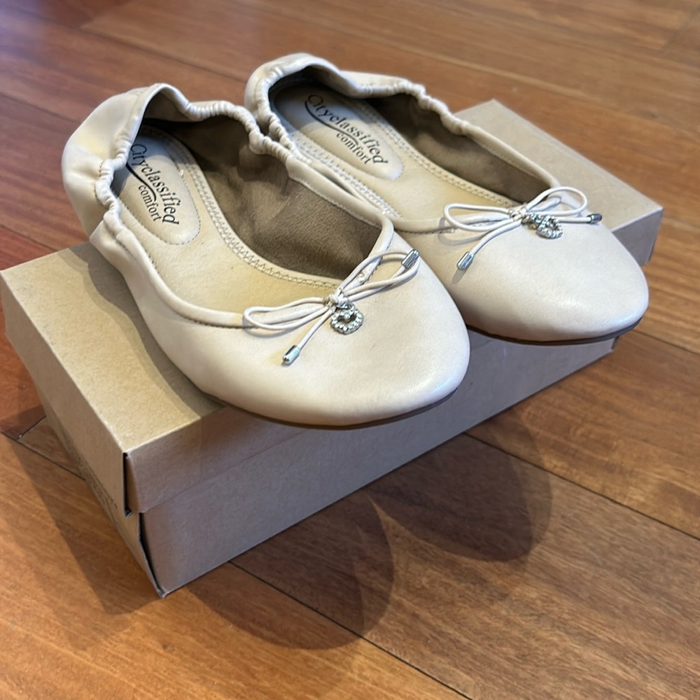 Beige Comfort Flats